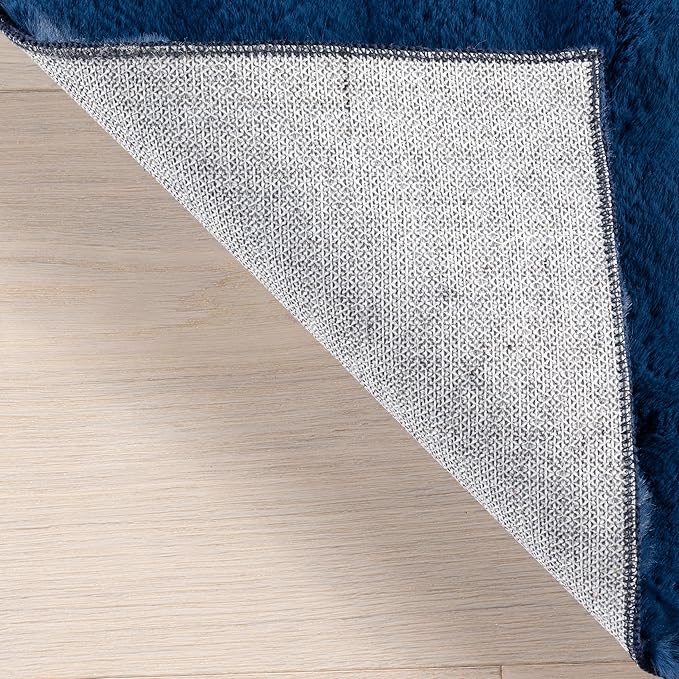 nuLOOM Jeni Checkered 2'6" x 8' Machine Washable Runner Rug for Living Room Bedroom Dining Room Entryway Hallway Kitchen, Navy