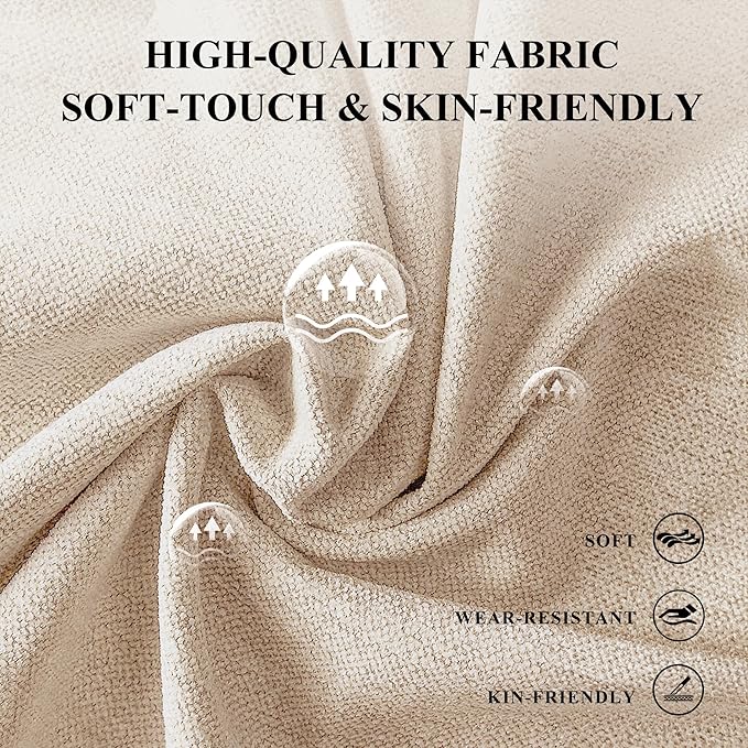 COLAMY Fabric Round Storage Ottoman with Reversible Tray Lid – Multi-Functional Footrest, Hidden Storage, Sturdy & Stylish Small Coffee Table for Living Room, Bedroom, or Entryway(Camel)