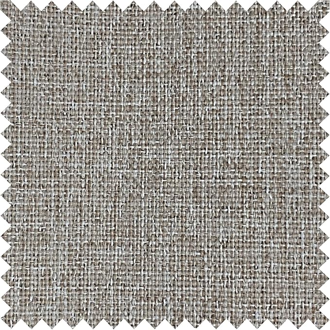 Macochico Pinch Pleated 100% Blackout Curtains Light Khaki Linen Curtains for Bedroom Living Room Farmhouse Thermal Insulated Window Panels Pleated Curtains with Hooks and Tieback 52”Wx72”L 1 Panel