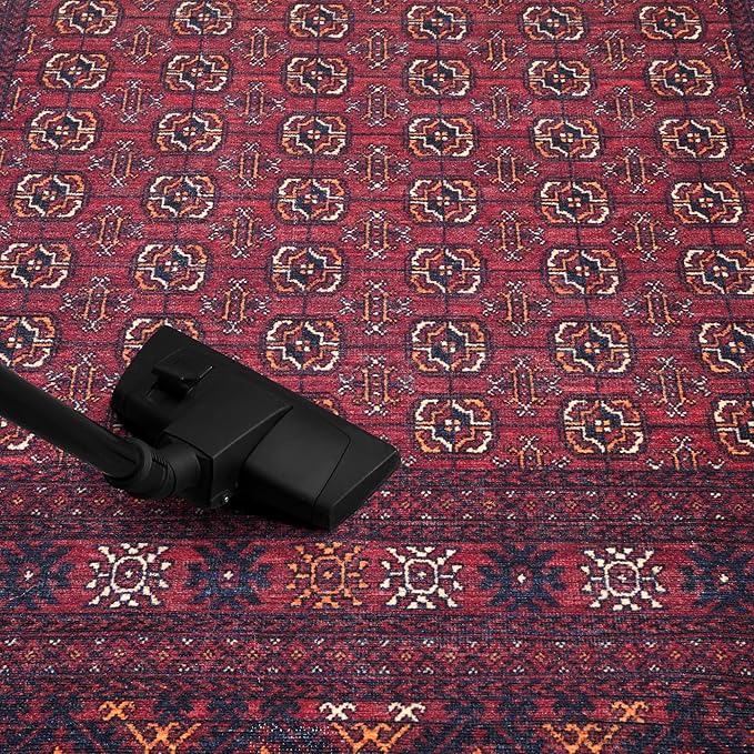 Keen Home Design 2x3 Rug - Machine Washable Entry Rug with Non-Slip Backing, Ideal for Enteryway, Kitchen, Bathroom, Laundry Room - Vintage, Easy Clean, Durable, Low Pile Rug - (2' x 3')