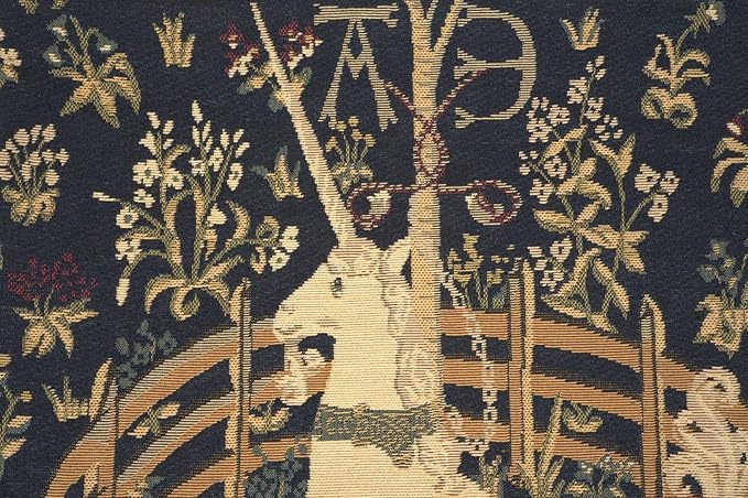 Charlotte Home Furnishings Decorative Pillow Covers for Couch 18X18 in Unicorn Throw Pillow Covers for Sofa Tapestry Square Pillow Cases for Bed Living Room Soft European Cotton Jacquard Woven