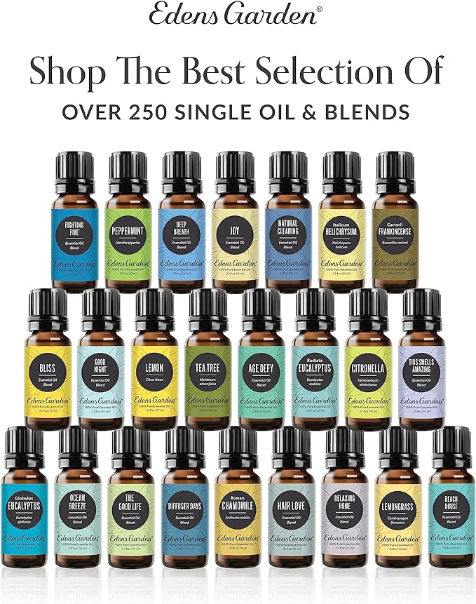 Edens Garden Concentration & Memory Essential Oil Blend- 100% Pure Premium Grade, Undiluted, Natural, Therapeutic, Aromatherapy, The Best for Diffusing, Kid Safe, Humidifiers, Skin 10 ml (.33 fl oz)