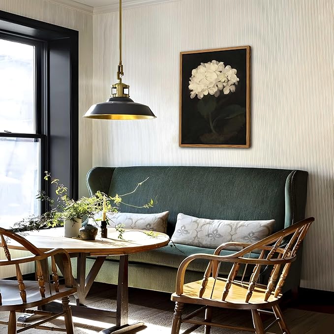 Framed Wall Art for Living Room – Vintage White Hydrangea Oil Painting Canvas Prints, Aesthetic Bedroom Wall Art, Kitchen Decor for Shelves, Bathroom Office Artwork Wall Decor – 12x16in