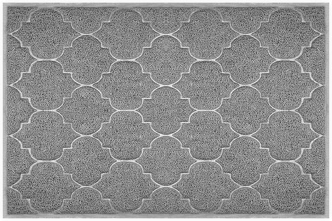 Door Mat Outdoor, 24x36, Welcome Mats for Entryway, Front Doormat for Home Entrance, Indoor Floor Mat, Durable, Non-Slip, Boot Scraper, Catches Muddy and Dirt(Grey)