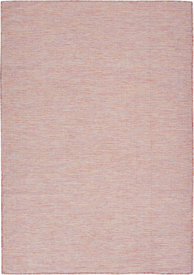 Nourison Home Positano Indoor/Outdoor Rainbow 4' x 6' Area Rug, Easy Cleaning, Non Shedding, Bed Room, Living Room, Dining Room, Backyard, Deck, Patio (4x6)