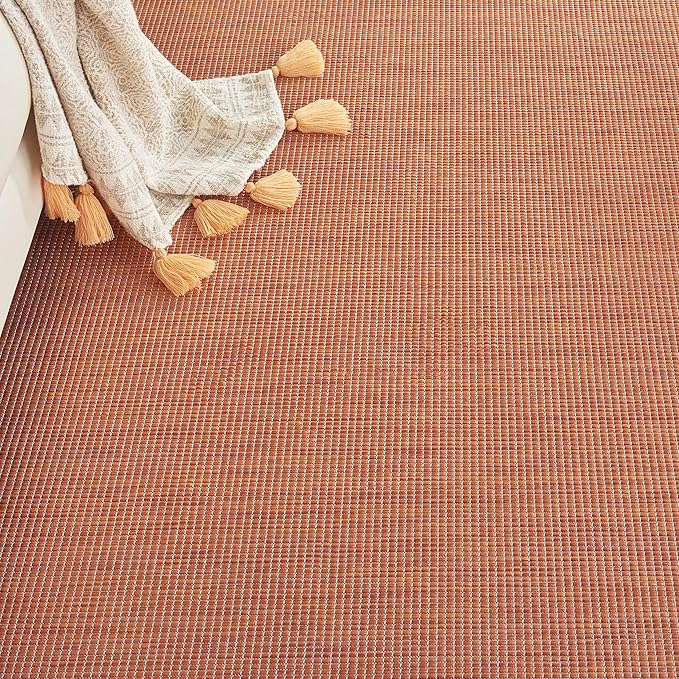 Nourison Home Positano 6' x 9' Terracotta Fabric Modern Area Rug (6' x 9')