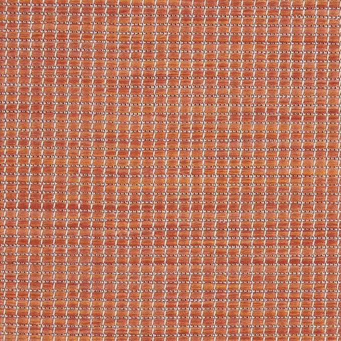 Nourison Positano Indoor/Outdoor Terracotta 2'2" x 12' Area Rug, Easy Cleaning, Non Shedding, Bed Room, Living Room, Dining Room, Backyard, Deck, Patio (2x12)