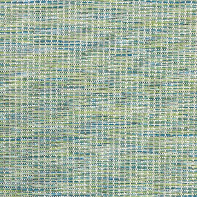 Nourison Home Positano 10' x 14' Blue/Green Fabric Modern Area Rug (10' x 14')